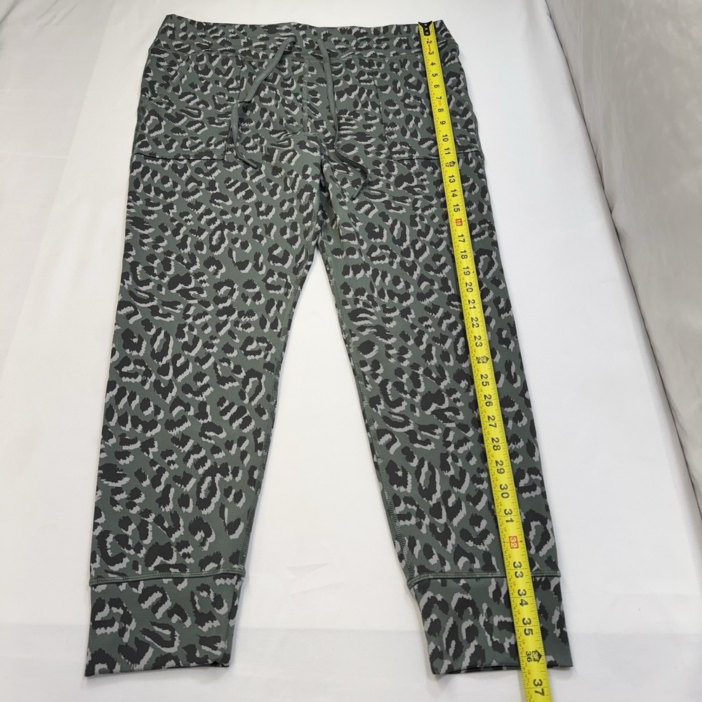Aerie Offline‎ Green Leopard Animal Print Stretch Joggers Women's Size XXL - Picture 7 of 11